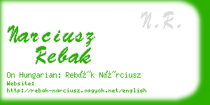 narciusz rebak business card